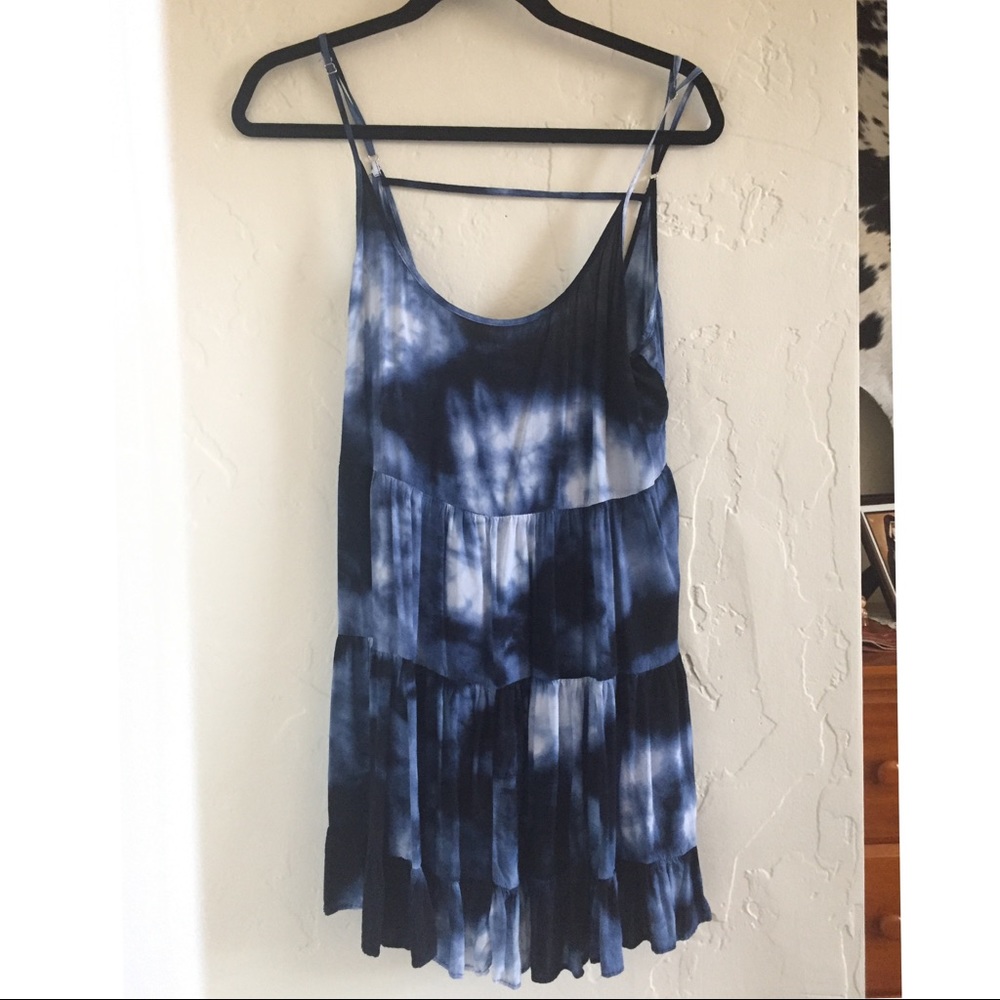 Brandy Melville Blue Tie Dye Dress